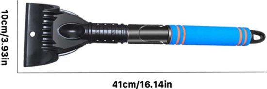 Grattoir à glace Livano avec gant - Grattoir à glace pour voiture - Pour voiture - Grattoir à vitres de voiture - Grattoir à neige - Grattoir pour voiture - Blauw