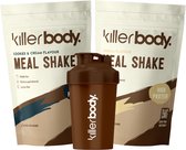 Killerbody Maaltijdshake Voordeelpakket + Shaker - Vanilla & Cookies and Cream - 2000 gr