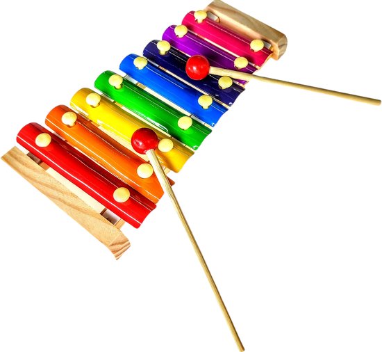 Muziekinstrumenten voor kinderen - Xylofoon + Mondharmonica – Houten speelgoed instrument - Muziek maken - Jobber Toys