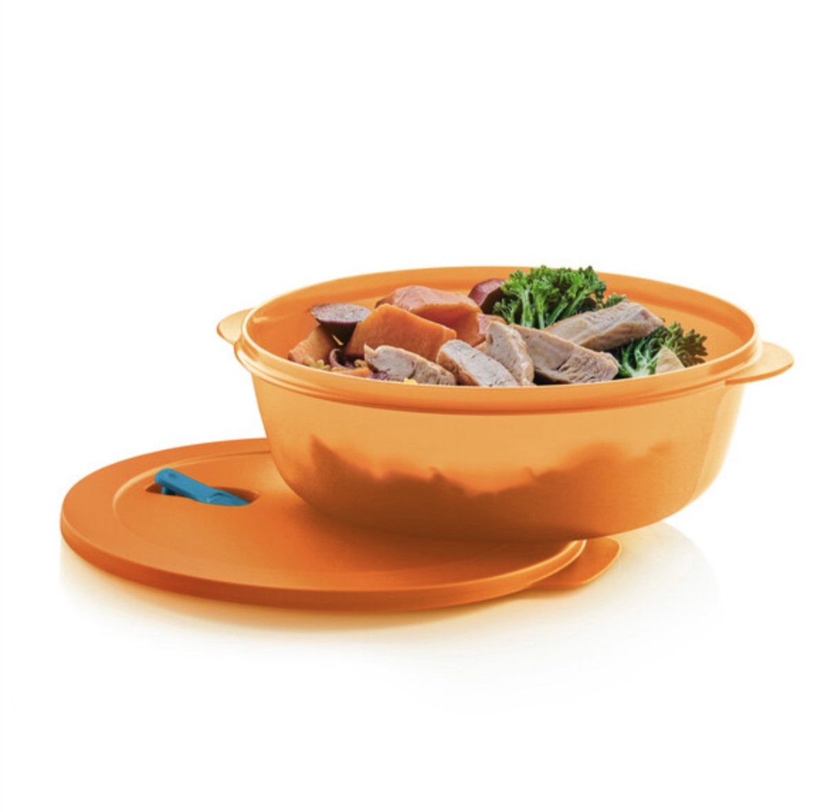 ② Tupperware Crystalwave orange compartiments neuf microondes — Cuisine