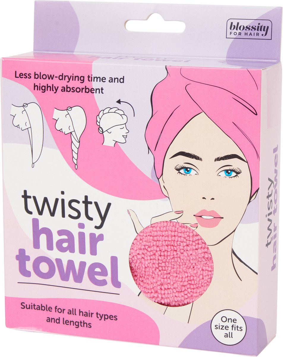 Blossity for Hair - Roze Haarhanddoek - Sneldrogende Microvezel Haarhanddoek