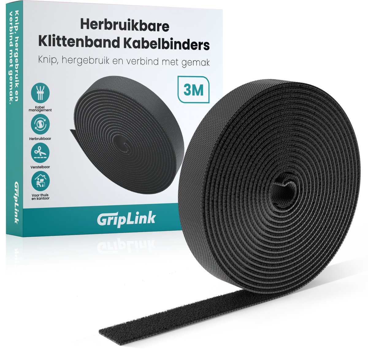 15cm x 2m Klittenband voor Zware Belasting, Klittenband Om Te Naaien