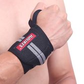 Sport- Goods - Bracelet Fitness & CrossFit - Bandes de poignet - Musculation - Attelle de poignet - Zwart
