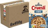 Quaker Cruesli 4 Noten - Ontbijtgranen - 6 x 450 gram