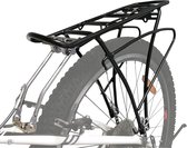 Porte-bagages arrière pour vélo - réglable pour 24/26/28/29 pouces | fixation du cadre avec matériel de montage | avec 2x pinces supplémentaires pour des options de montage supplémentaires