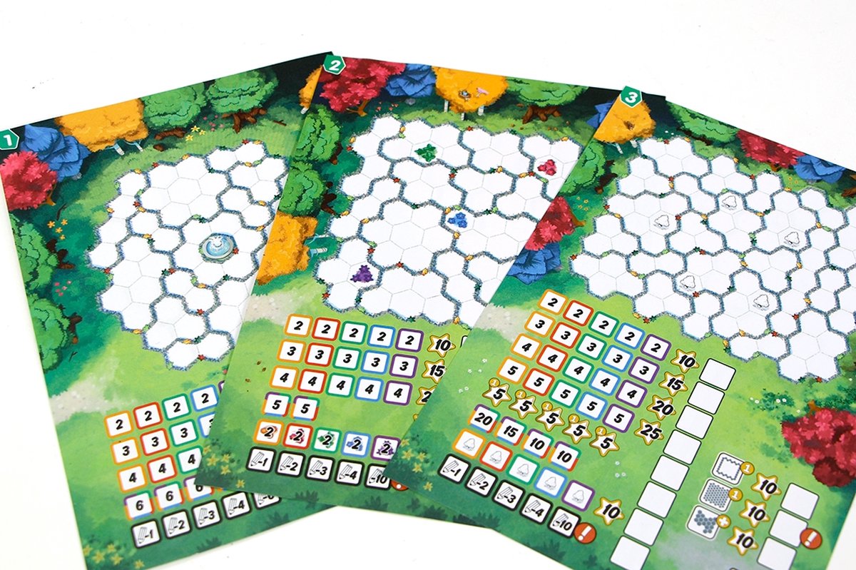 999 Games - Pick a Pen - Tuinen - Dobbelspel - Dobbelen met potloden - Scorevellen van 3 verschillende niveaus - Gezelschapsspel - Familiespel - Klein cadeautje - bevat spelregels in NL en EN — afbeelding 12