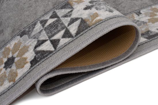 Tapiso – tapis de couloir en caoutchouc antidérapant, gris clair, pour couloir, salon, taille 80x200