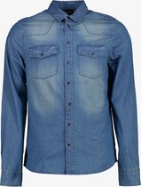 Unsigned heren denim overhemd - Blauw - Maat M