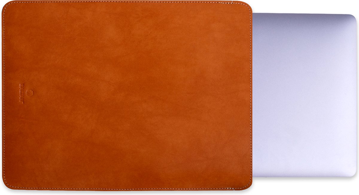 Baltan Leren Laptop Sleeve - Voor MacBook Air - Laptophoes - 15 inch - Bruin