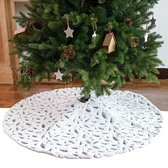 Livano Kerstboomrok Voor Kunstboom - Kerstboomkleed - Kerstboom Mand - Kerstkleed - Kerstboomring - Kerstrok - Kerstboomdeken - Kerstboomrok - Rond 80cm