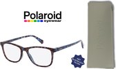 Leesbril Polaroid PLD0033 Met Blauw Licht Filter-Azuur Havanna-+1.50