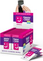 Happy Clean Singlepack lingettes de nettoyage - 100 pièces - lingettes pour petits appareils, y compris téléphone/tablette - 100 lingettes par paquet