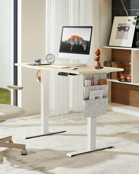 Sogesfurniture Compacte Klaptafel - 80x40x75 Cm - Wit - Eettafel & Computerbureau - Opvouwbaar - Voor Thuis, Tuin & Picknick