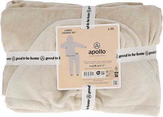 Accueil Costume Femme Molleton Beige Uni - Loungewear - Taille S/M
