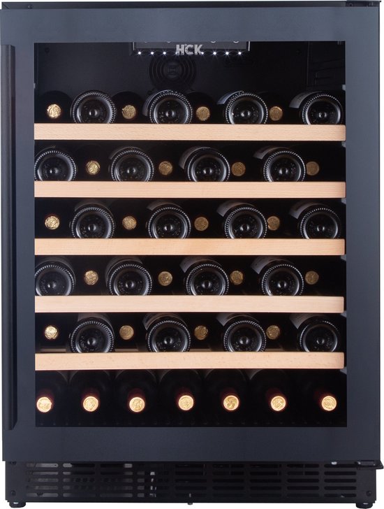 HCK Wijnkoelkast 1 zone SC-145W - 52 Flessen - 4 tot 22 °C - Stil met 39 dB
