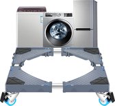 Rehausse universelle réglable pour machine à laver - Armoire pour machine à laver - Conversion de machine à laver - Rouleau de meubles - Capacité de charge 300 kg