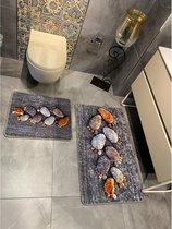 2 luxe Douchematten – Badkamer matten- Antislip - Vloermat - Waterabsorberend en Wasbaar