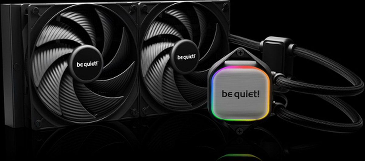 be quiet! Pure Loop 2 280 mm - Vloeistof-koelsysteem processor - afmeting radiator 280 mm - ARGB Pomp - 2x Pure Wings 3 PWM 140 mm fans - voor Intel LGA 1700, 1200, 115x - AMD AM5, AM4 - zwart - BeQuiet