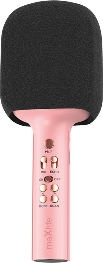 MaXlife - Karaoke Bluetooth Microfoon met Luidspreker MXBM-600 - Roze