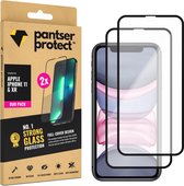 DUO-PACK - 2x Pantser Protect™ Glass Screenprotector Geschikt voor iPhone 11 / XR - Case Friendly - Premium Pantserglas - Glazen Screen Protector