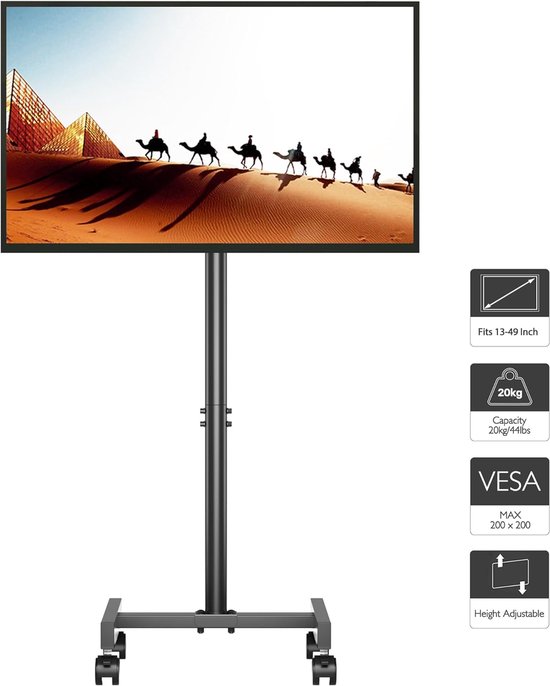 Support Mural TV TIPTOP GEAR 32-60" – Pivotant, Inclinable, Double Bras, VESA 400x400, Charge 45 Kg