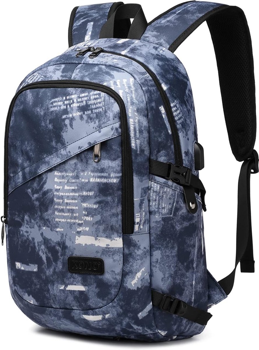 Antivol Sac à Dos Ordinateur Portable 15.6 Pouces Imperméable avec USB