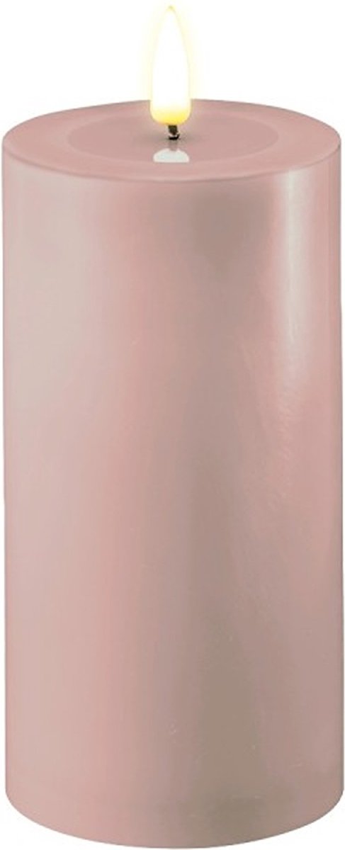 Deluxe Homeart Led Kaars Rose 7,5 x 15 cm