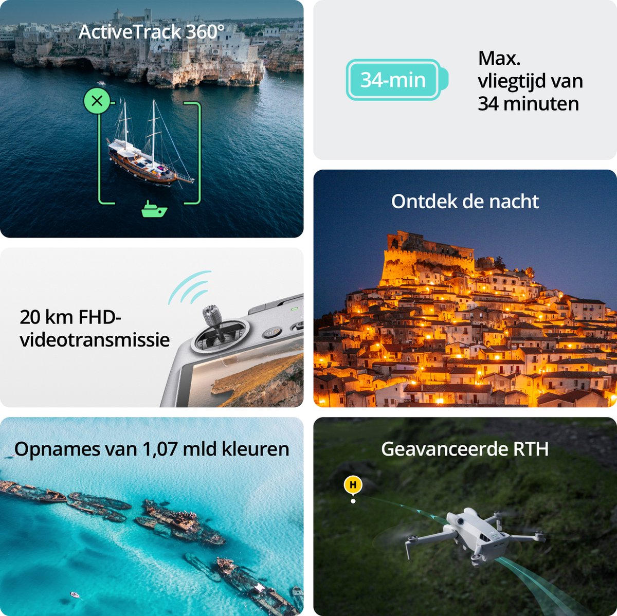 DJI Mini 4 Pro - Drone - Met RC331 Smart Controller thumbnail 6