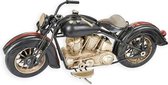 Denza - blikken motor BL229909 - Harley davidson model - decoratie - metaal - lengte 28 cm