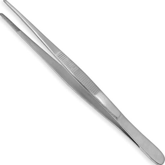 Belux Surgical Instruments / Keukenpincet - 16 cm - RVS - Zilver - Kookpincet - Vleespincet - Serveerpincet 1+1 Gratis