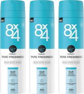 8 x 4 Deo Spray No 19 - Pure Freshness - 3 x 150 ml