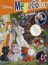 MegaColor Kleurboek Disney Aristokatten - 60 Pagina's, 120 Dubbelzijdig Gedrukte Kleurplaten + 25 Stickers!