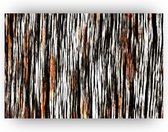Abstracte hout schilderij - Schilderij hout - Close-up - Woonkamer schilderijen abstract - Abstract canvas - Muurdecoratie landelijk - 60 x 40 cm 18mm