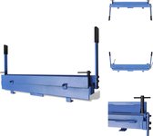 vidaXL Metaalplaat Vouwmachine - 930 mm werkbreedte - 1-1.2 mm buigcapaciteit - 135° maximale buighoek - Poedercoating - Gietijzer - Pijpsnijder