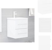 vidaXL Meuble lavabo - Salle de bain - 41 x 38,5 x 48 cm - Wit - Meuble de salle de bain