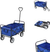 vidaXL Inklapbare trolley - Tuin en reis - 92x52x118cm - 75kg draagvermogen - Steekwagen