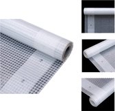 vidaXL Leno kasvervangingsfolie - 2x2m - wit - LDPE/HDPE mesh - 260 g/m² - Afdekzeil