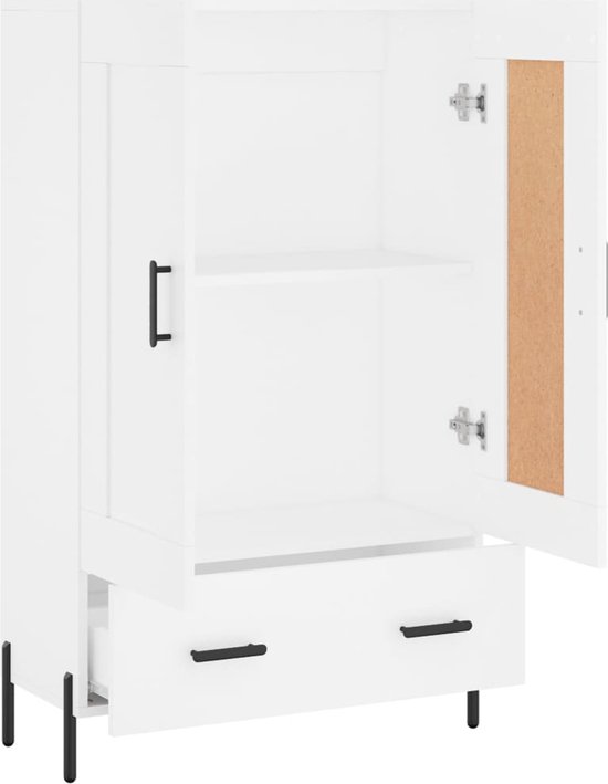 vidaXL Armoire vidaXL Armoire haute - 69,5 x 31 x 115 cm - Wit - Armoire de cuisine