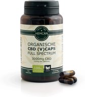 Biologische CBD Olie Capsules (Vegan) - 120 stuks (Extra Sterk) - Full Spectrum - 100% Natuurlijk