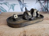 Wierrook houder Franse Bulldog slapend - Cadeautip Kerst