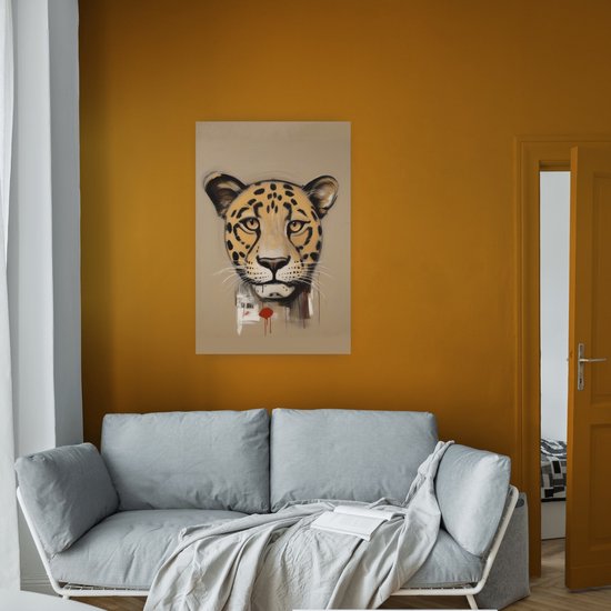 3 posters, wanddecoratie, luipaard, mode, luxe, roze