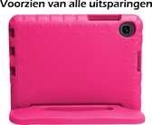 Hoes Geschikt voor Samsung Galaxy Tab A 10.1 2019 Hoes Bumper Kindvriendelijk Kids Case - Hoesje Geschikt voor Samsung Tab A 10.1 2019 Hoesje Shockproof Cover Hoes - Roze.