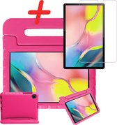 Hoesje Geschikt voor Samsung Galaxy Tab A 10.1 2019 Hoesje Kinder Hoes Shockproof Kinderhoes Met Screenprotector - Kindvriendelijk Hoesje Geschikt voor Samsung Tab A 10.1 2019 Hoes Kids Case - Roze