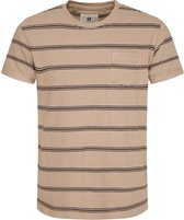 Gabbiano T-shirt T Shirt Met Strepen 154211 411 Latte Brown Mannen Maat - L