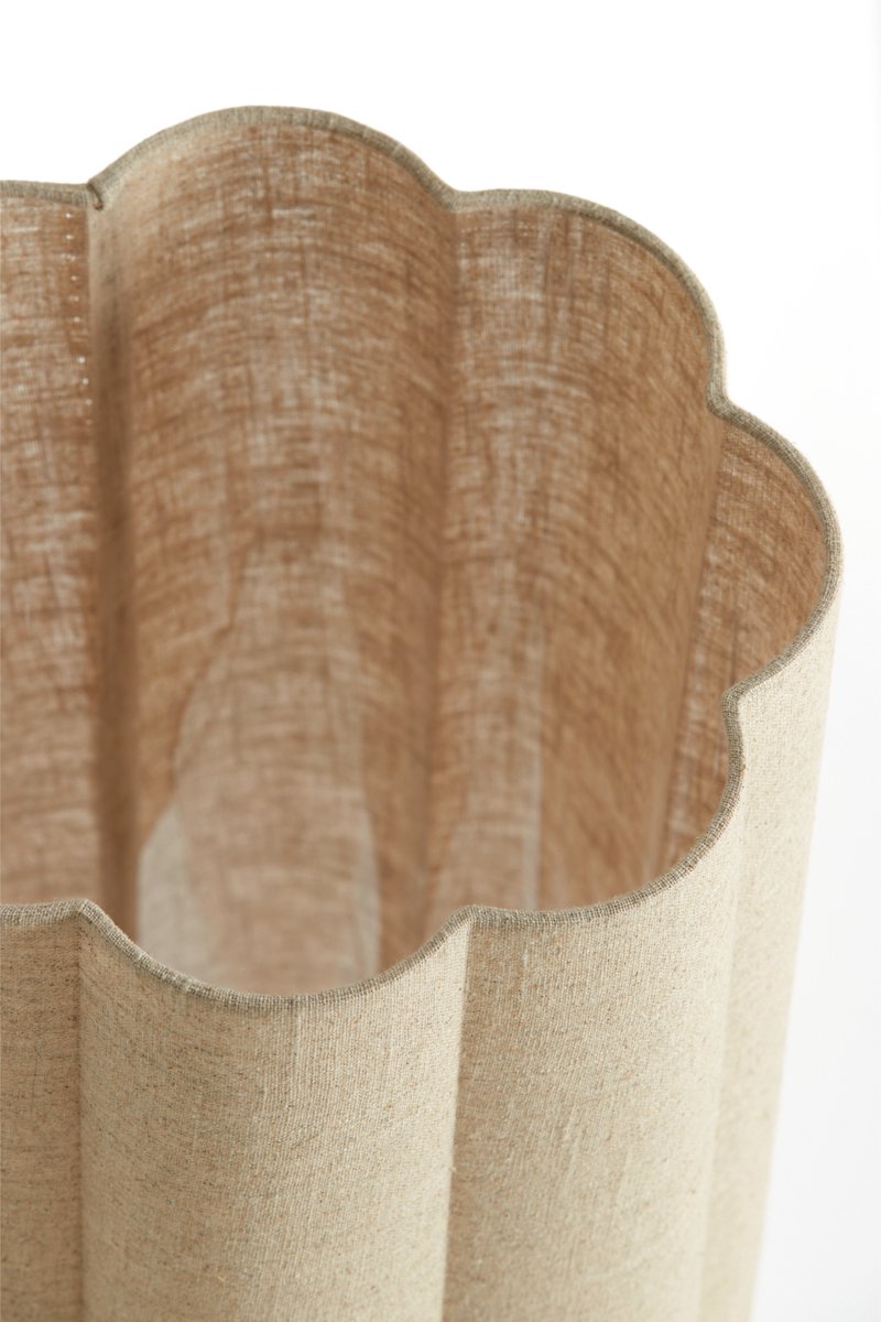 vtwonen Vloerlamp Fringe - Naturel - Ø30cm - Modern - Staande lampen voor Woonkamer - Slaapkamer thumbnail 6