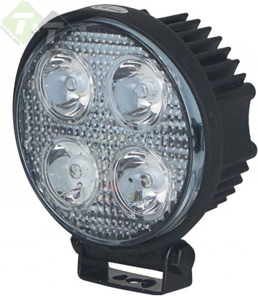 LED Werklamp - 4 LEDS - Rond - 16 Watt - Ledlamp - Bouwlamp
