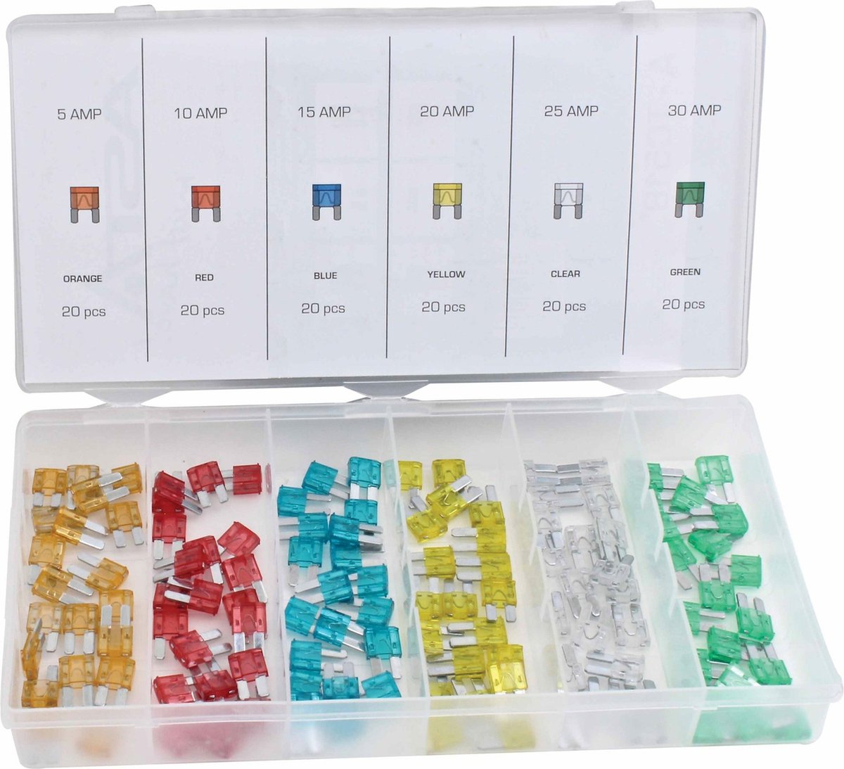 mini steekzekering set - 120 delig - micro steek zekering - asta