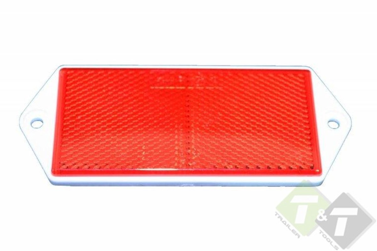 Reflector Rood, 127mm x 53mm, E24 keurmerk