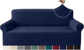 Jacquard Sofa Cover (3 maten, donkerblauw)