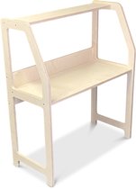Montessori houten bureau kinderkamer 2-7 jaar - blank | toddie.nl